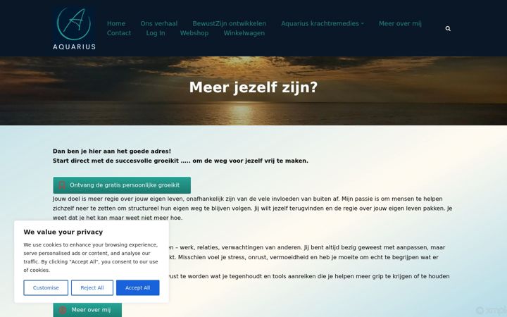 Zrzut ekranu aquariuskrachtremedies.nl