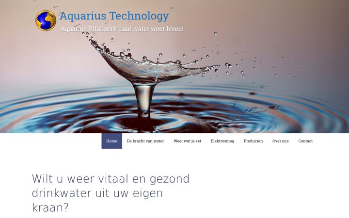Screenshot of aquariusvitaliser.info