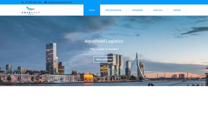 Screenshot of aquaroad-logistics.com