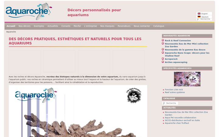 Screenshot ta' aquaroche.fr