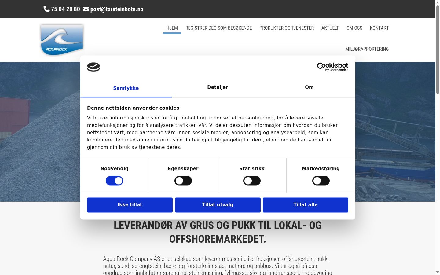 Screenshot tal-banner tal-kunsens muri qabel kwalunkwe interazzjoni