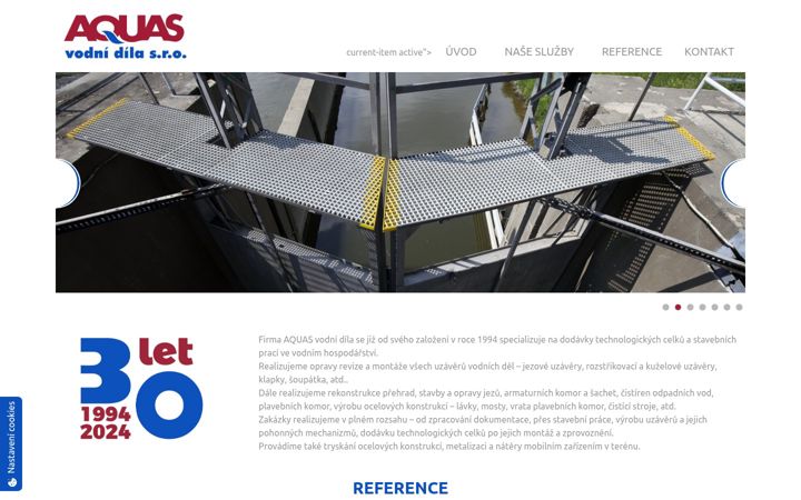 Screenshot of aquas.cz