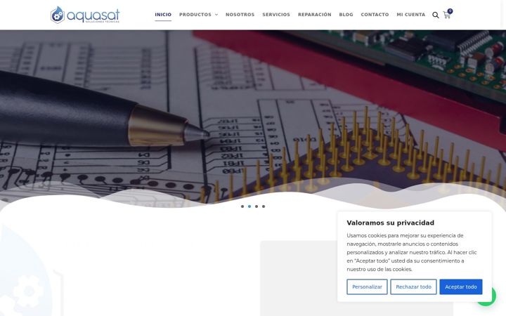 Screenshot of aquasat.es
