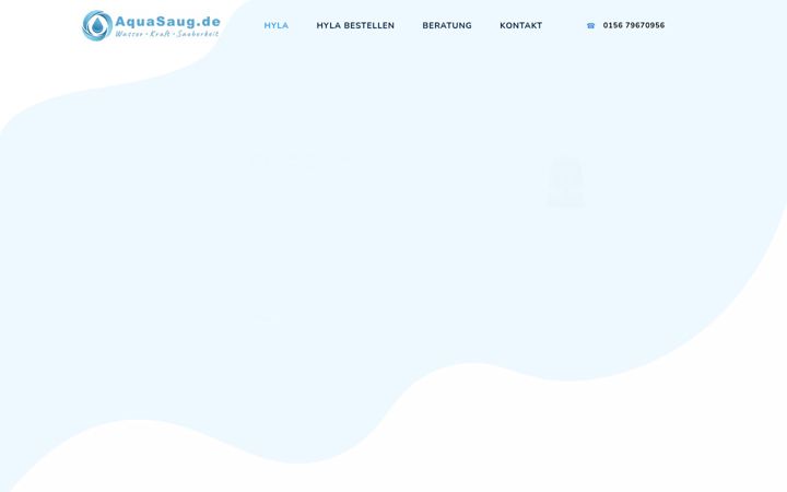 Screenshot of aquasaug.de