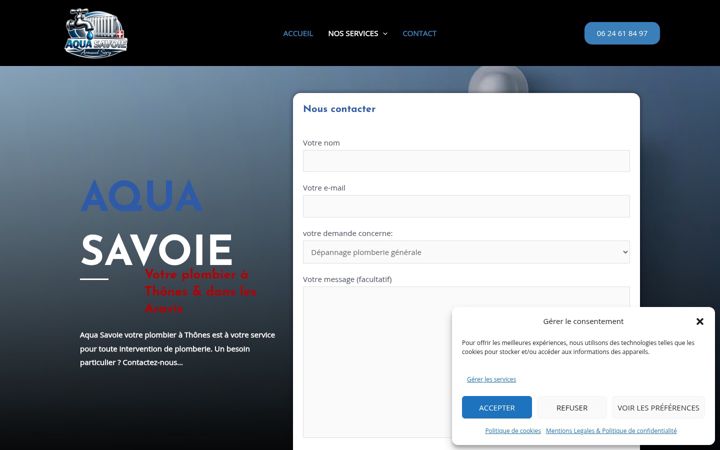 Screenshot of aquasavoie.fr
