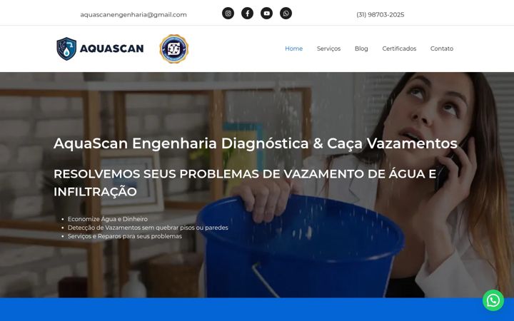 Screenshot ta' aquascan.com.br
