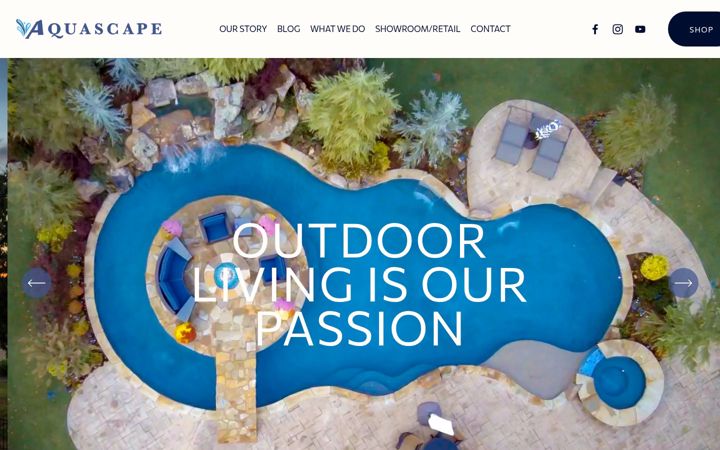 Screenshot of aquascapeokc.com