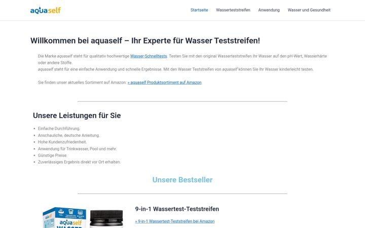 Screenshot of aquaself.de