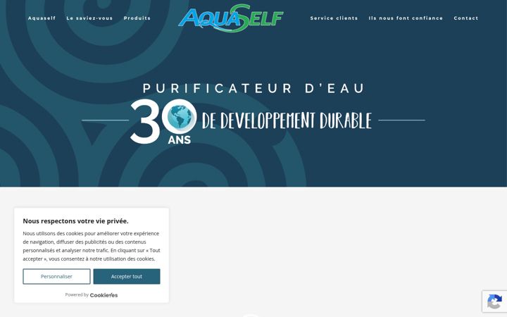 Screenshot ta' aquaself.fr