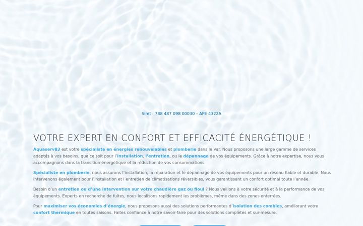 Screenshot of aquaserv83.fr