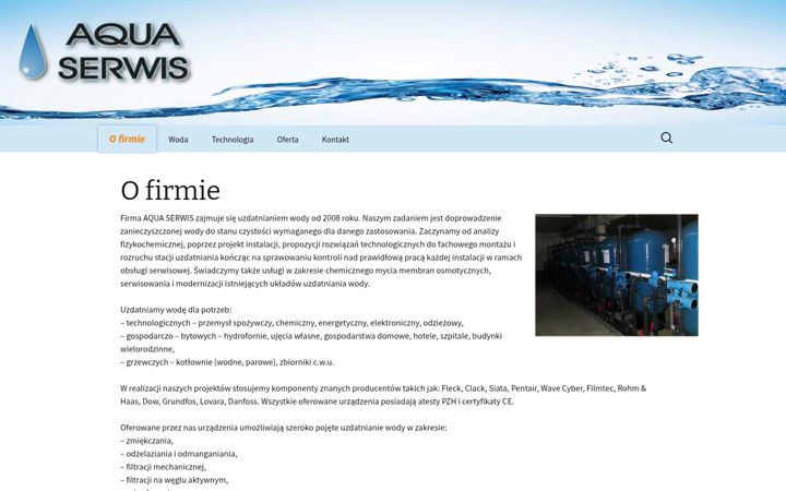 Skærmbillede af aquaserwis.net