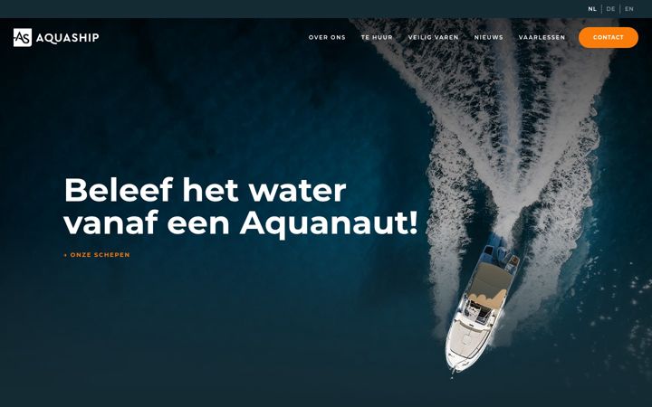 Screenshot of aquaship.nl
