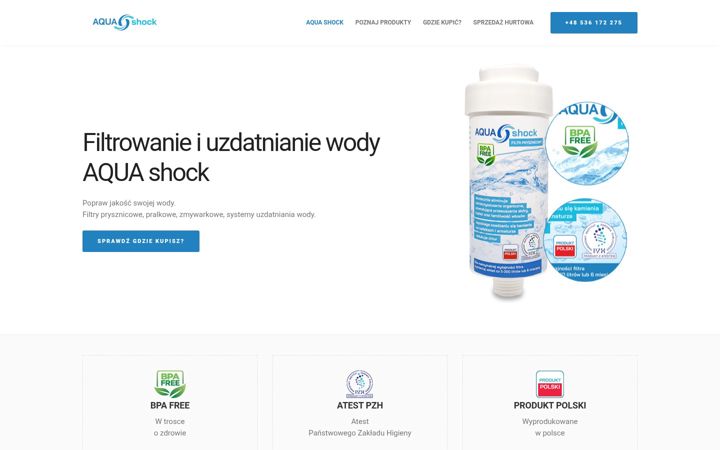 Screenshot of aquashock.pl