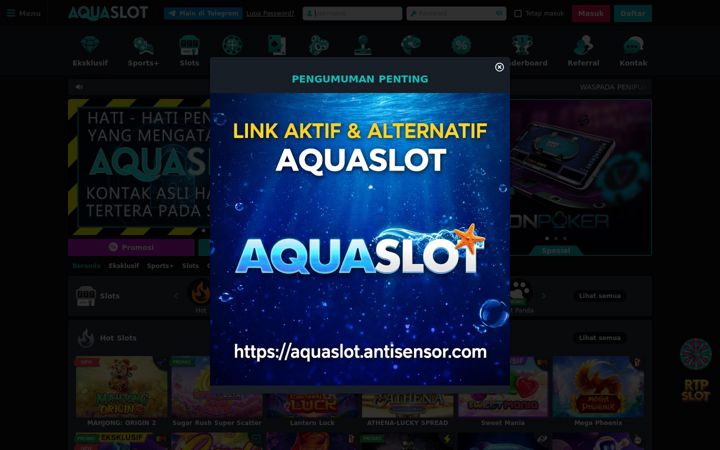 Képernyőkép: aquaslotnih.com