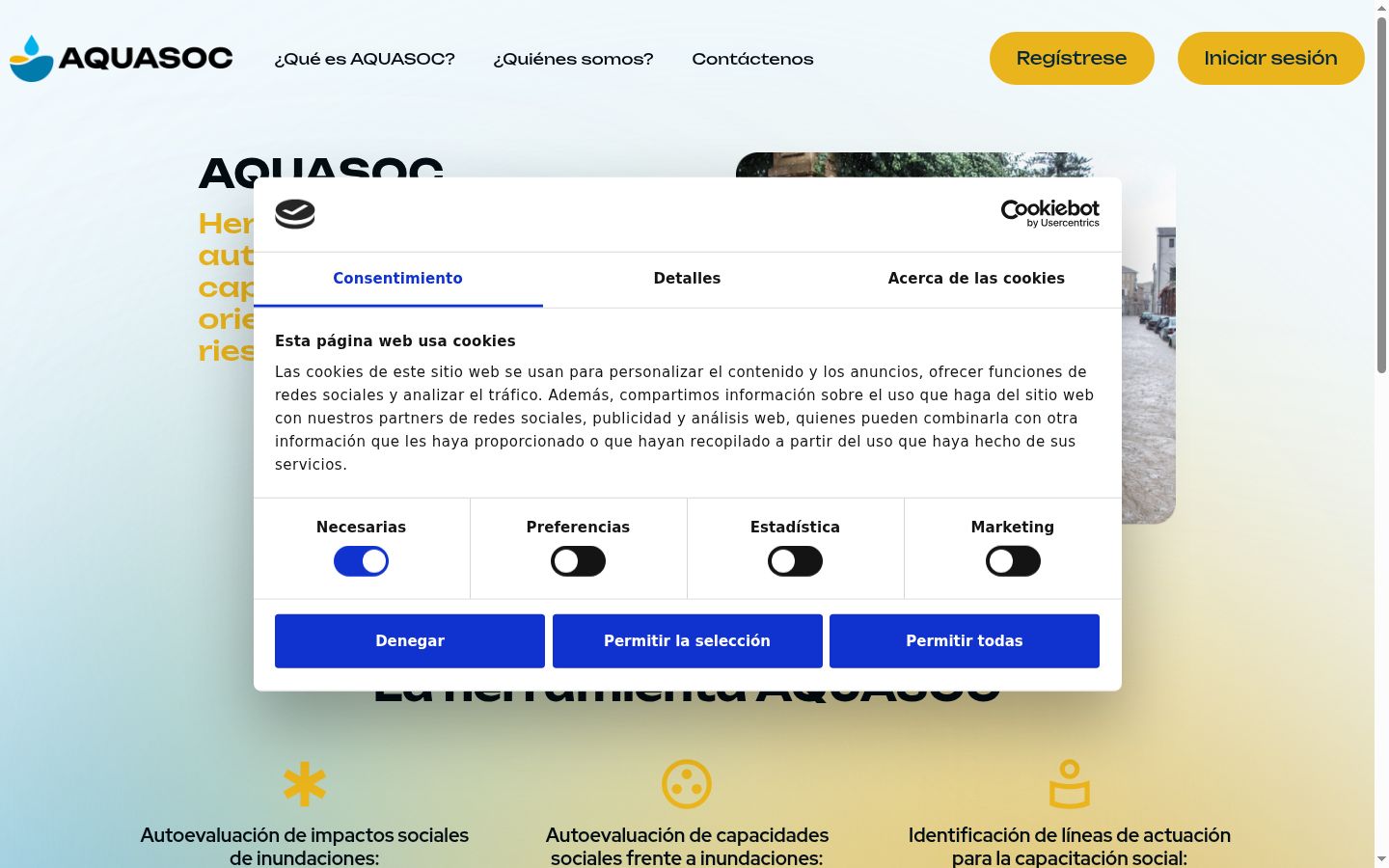 Sutikimo reklamjuostės, rodytos prieš bet kokią sąveiką, ekrano kopija