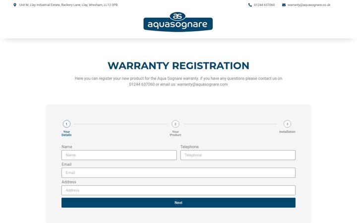 Screenshot of aquasognare.com