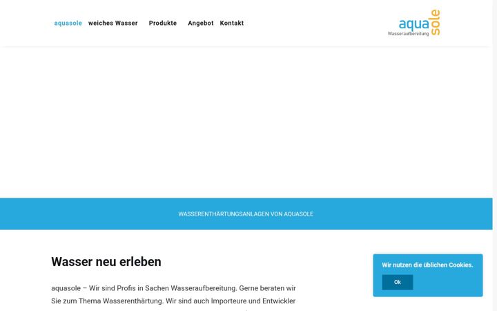 Screenshot of aquasole.ch