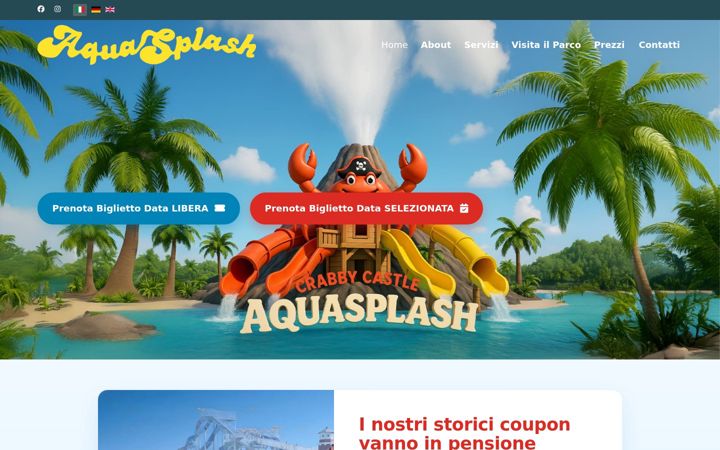 Screenshot of aquasplash.it