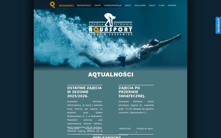 Screenshot ta' aquasport.olkusz.pl