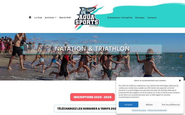 Screenshot of aquasportsaintcyprien.fr