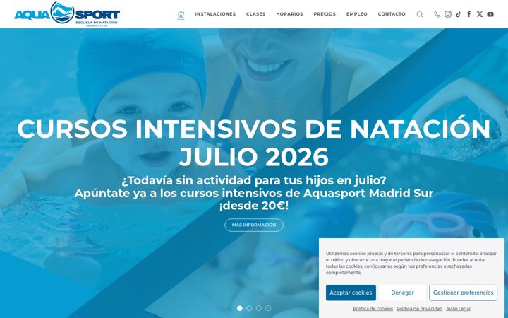 Képernyőkép: aquasportsur.com