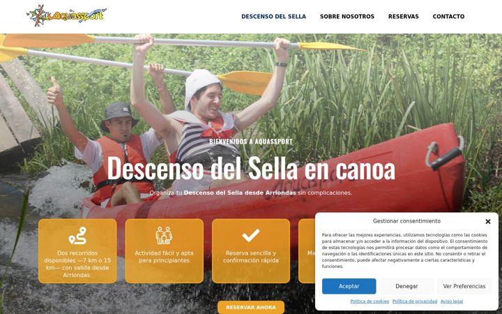 Screenshot ta' aquassport.com