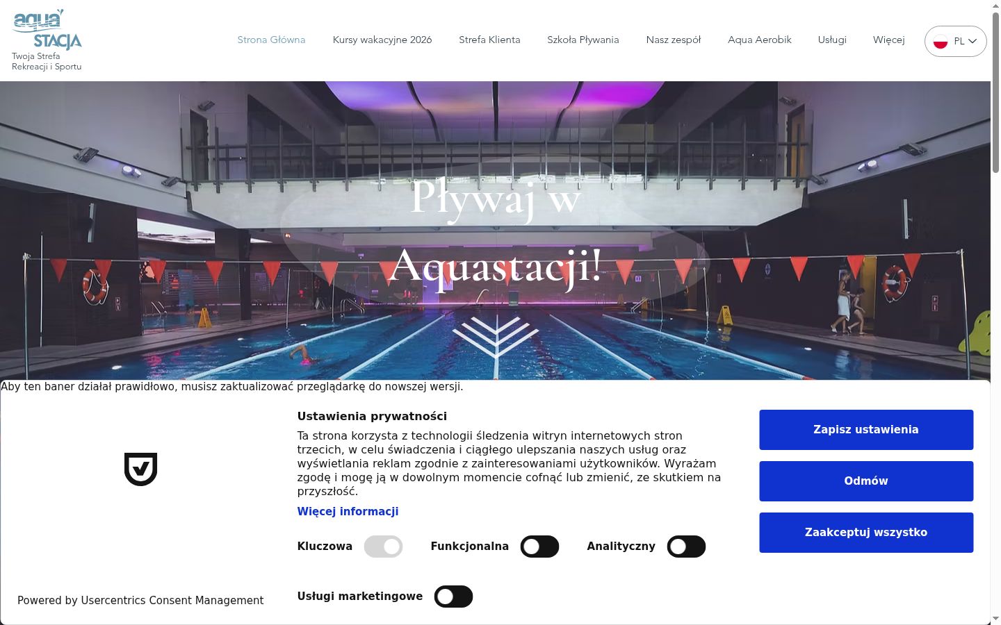 Screenshot tal-banner tal-kunsens muri qabel kwalunkwe interazzjoni