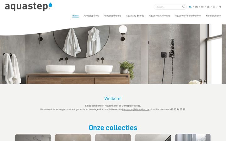 Screenshot of aquastep.com
