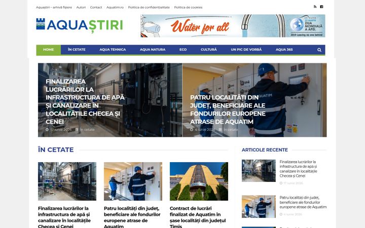 Screenshot of aquastiri.ro