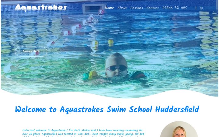 Screenshot of aquastrokes.co.uk