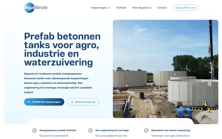 Screenshot of aquastruct.nl