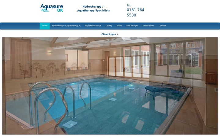 Screenshot of aquasureuk.com