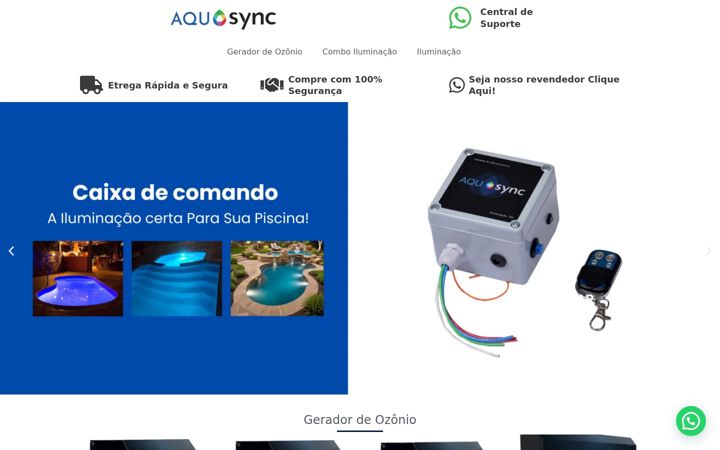 Screenshot von aquasyncpool.com.br