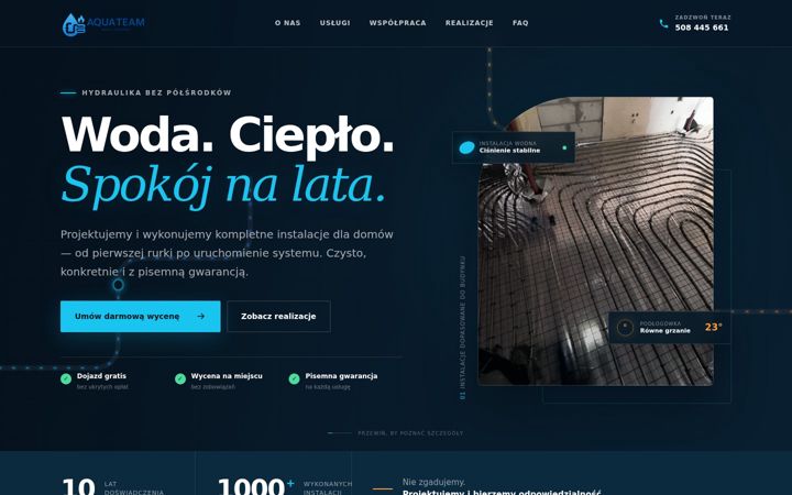Screenshot of aquateamkg.pl