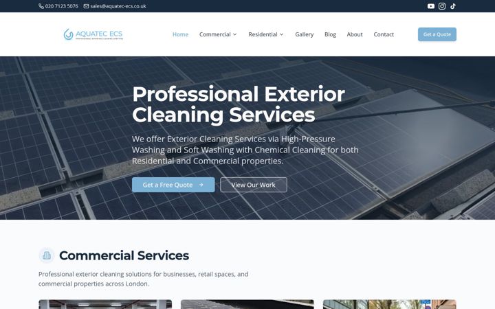 Screenshot of aquatec-ecs.co.uk