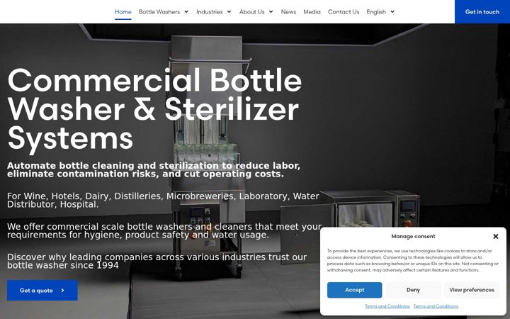 Screenshot of aquatech-bm.com