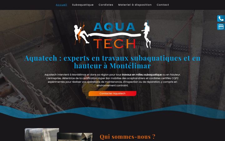 Screenshot of aquatech-scaph.fr