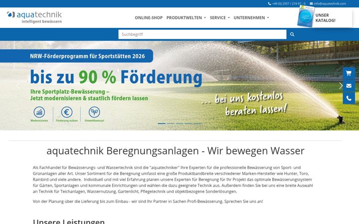 Screenshot of aquatechnik.com