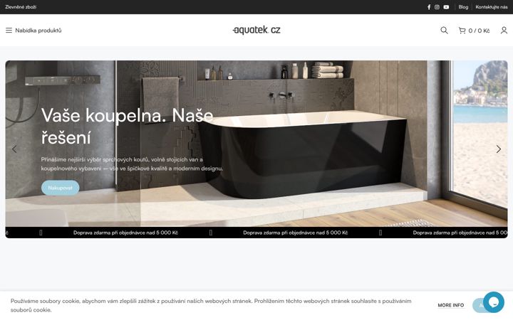 Screenshot του aquatek.cz