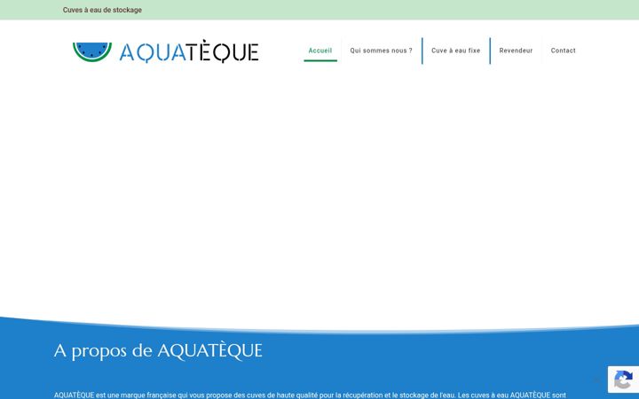 Screenshot of aquateque.fr