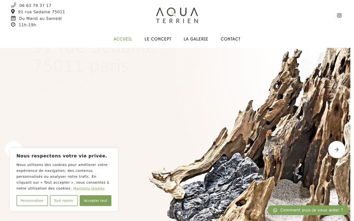 Screenshot of aquaterrien.fr