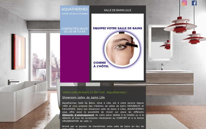 Screenshot of aquathermes-salle-de-bains.fr