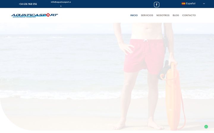 Screenshot ta' aquaticasport.es