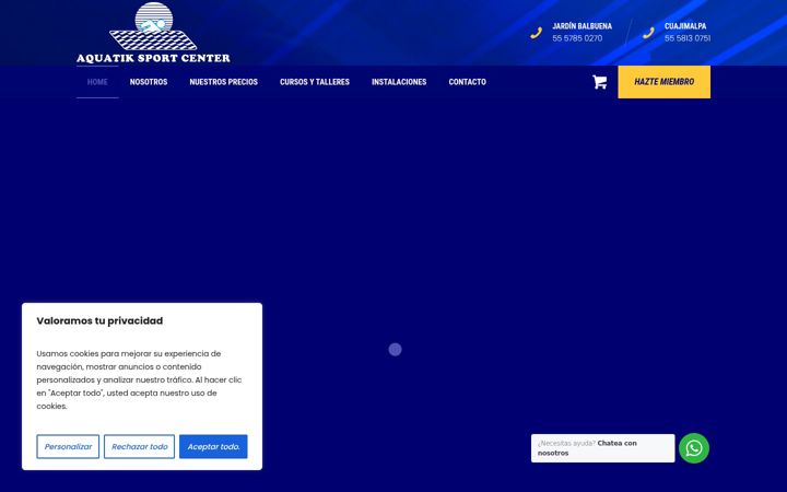 Screenshot του aquatiksc.com