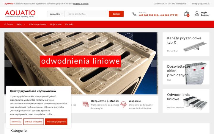 Screenshot of aquatio.pl