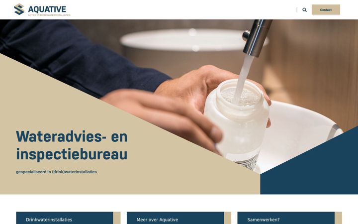 Snimka zaslona za aquative.nl