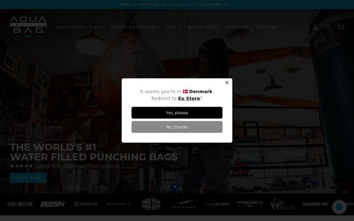 Screenshot of aquatrainingbag.ca