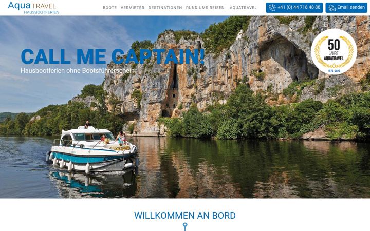 Screenshot of aquatravel.ch
