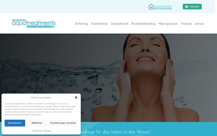 Screenshot of aquatreatments.at