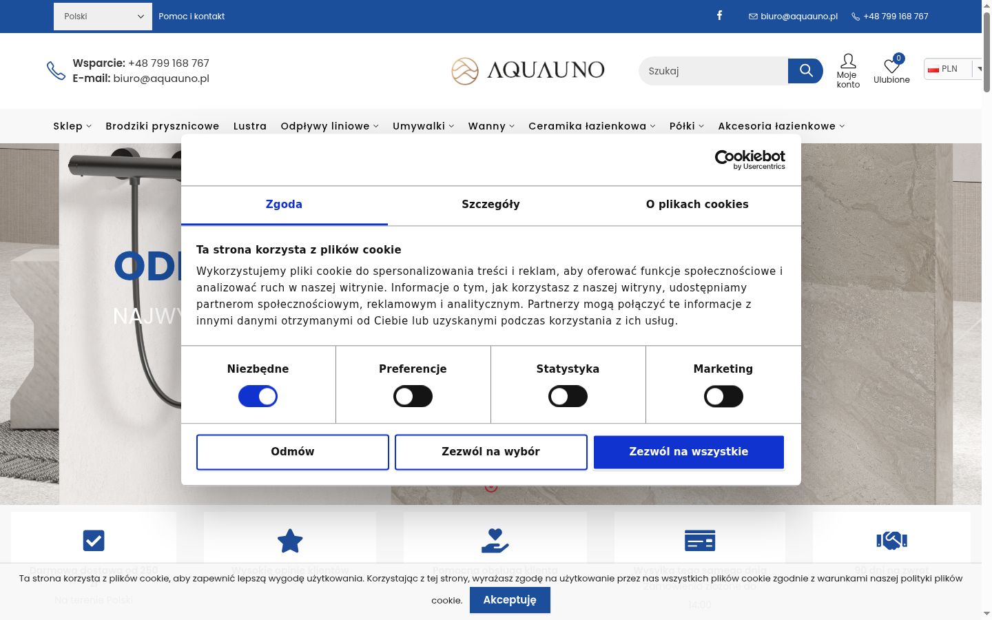 Screenshot tal-banner tal-kunsens muri qabel kwalunkwe interazzjoni